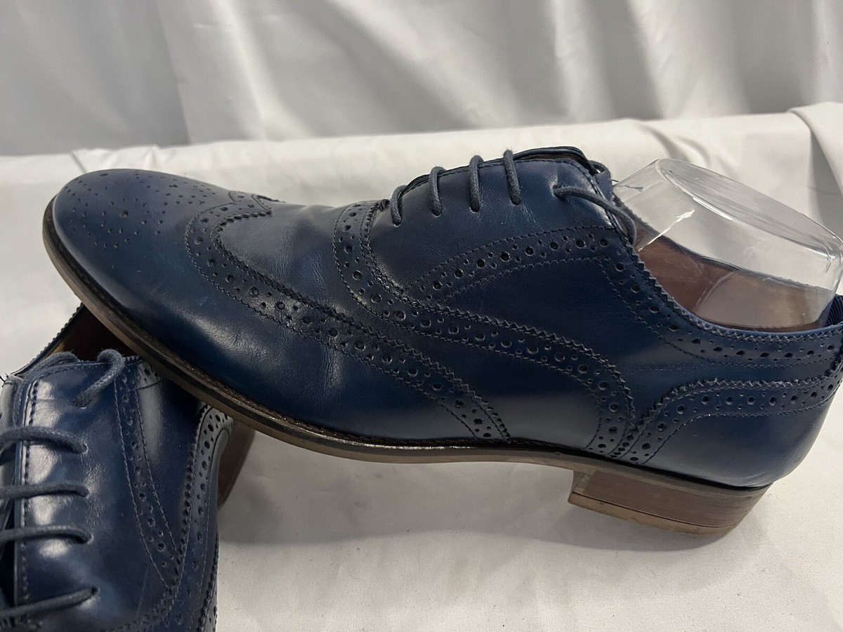 Paolo Sartori Mens Blue Dress Shoe Size 43(EU) 9(US) Made in 