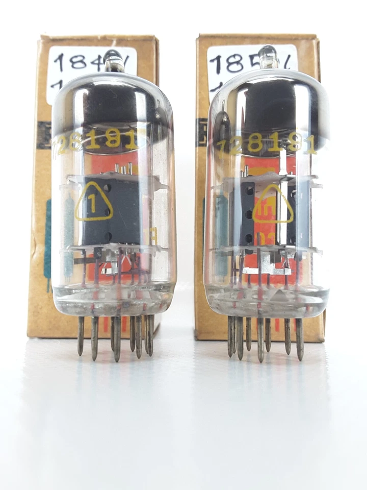 TUBOS DE VACÍO ECC83/12AX7 NOS MATCH PAR RFT SERIE "1" AÑOS 60 HECHOS EN ALEMANIA Foto 4 de 4