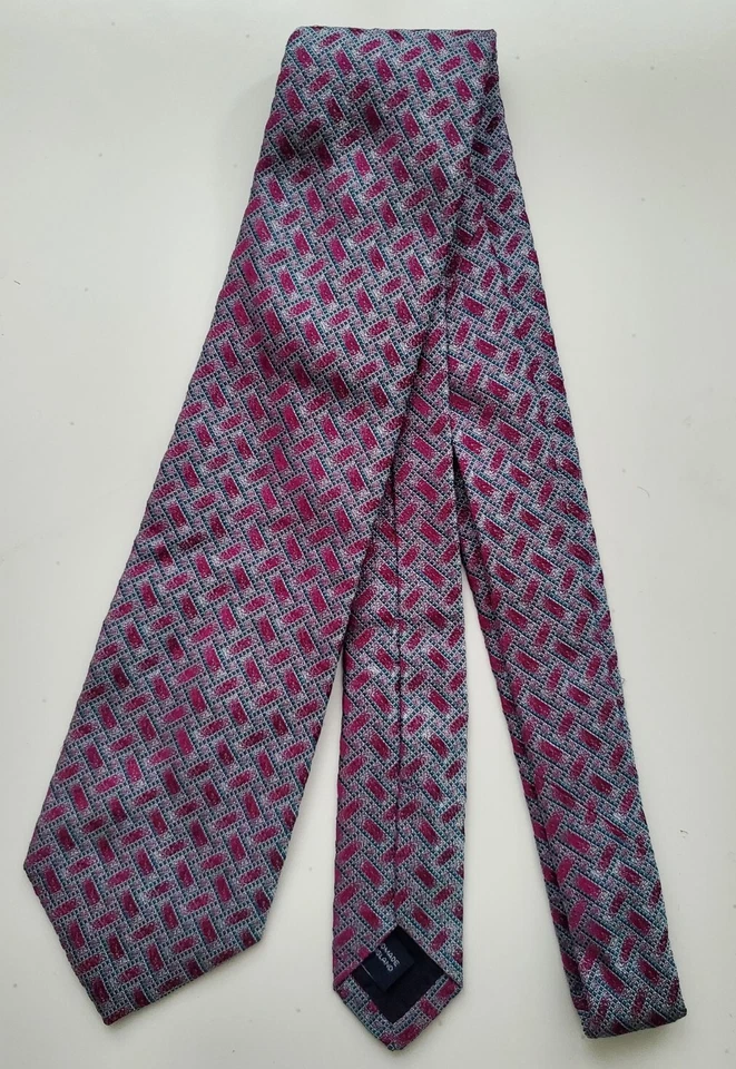 Corbata Gieves & Hawkes camuflaje 100% seda 3,5" X 58". Hecho en Inglaterra. Foto 2 de 4