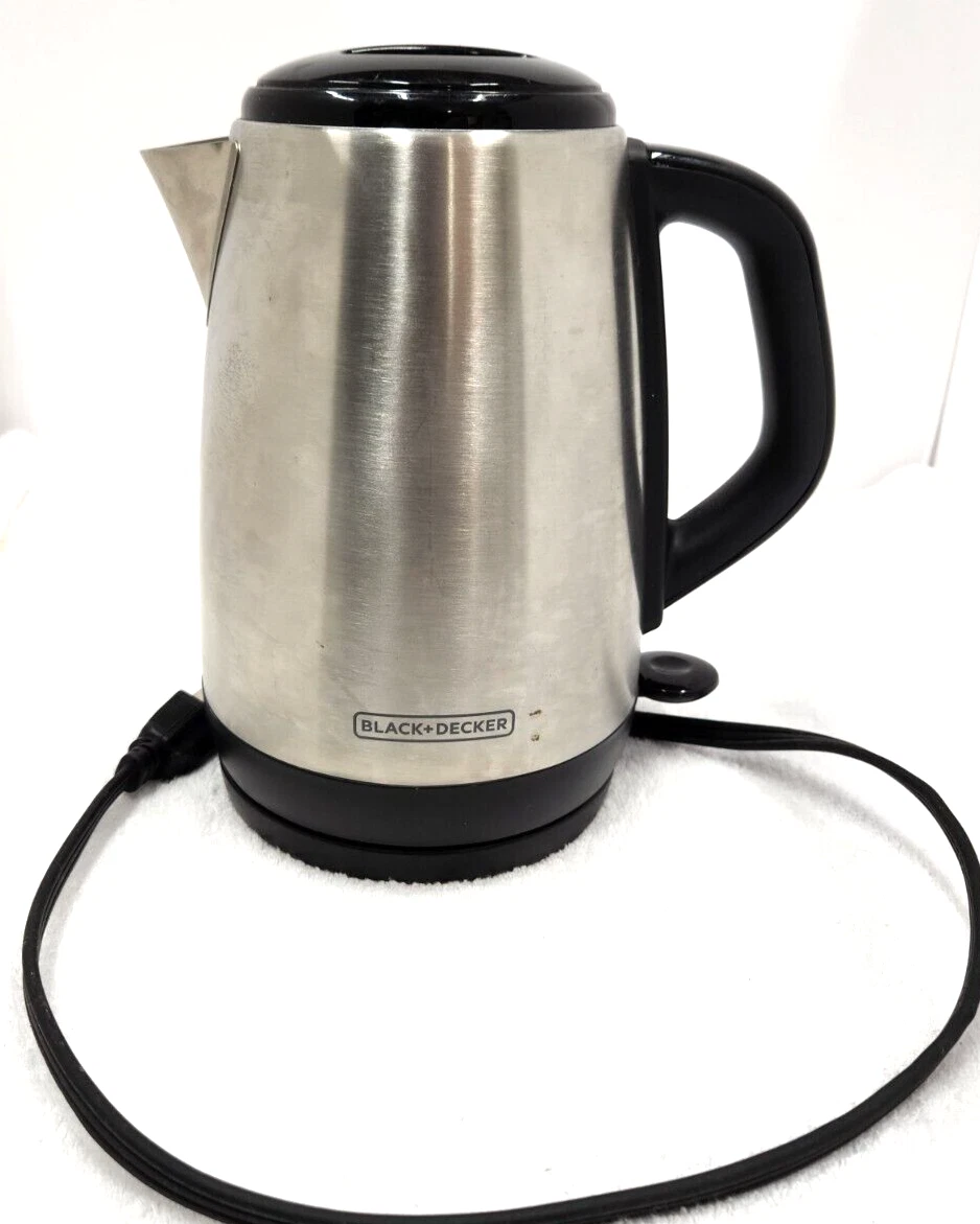 Black+decker 1.7 Liter Stainless Steel Electric Cordless Kettle