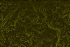 Yellow Topographic Map Graphic Decal Vinyl Bike Scooter Motorcycle Car Wrap Cart