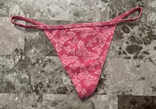 NWT VICTORIA'S SECRET PINK BUTTERFLY V STRING THONG PANTIES