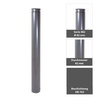 Stilpfosten Ø 82 Mm Ortsfest Zum Einbetonieren Absperrpfosten Stilpoller 482