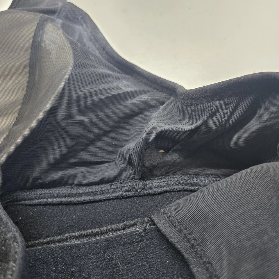 Sujetador deportivo Shefit para mujer negro de lujo malla inalámbrica cierre frontal ajustable Foto 4 de 4