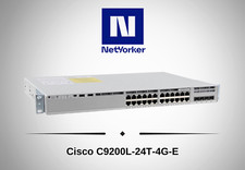 Cisco Catalyst C9200L-24T-4G-E 24-Port PoE Gig.Ethernet Switch-Same Day Shipping