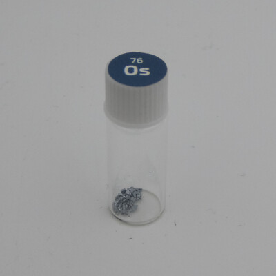 The Periodic Element Sample Small Sealed Bottles Rhodium Iridium Osmium Rhenium