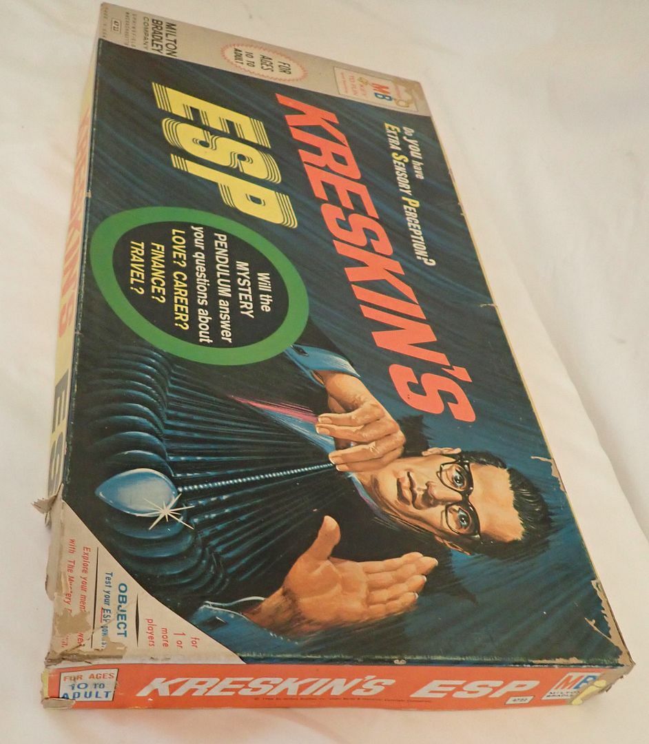 Vintage Milton Bradley 1967 #4722 KRESKIN'S ESP Mystery