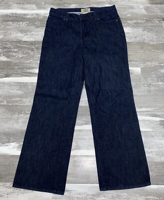 LL BEAN STRAIGHT FIT JEANS 10 REG.