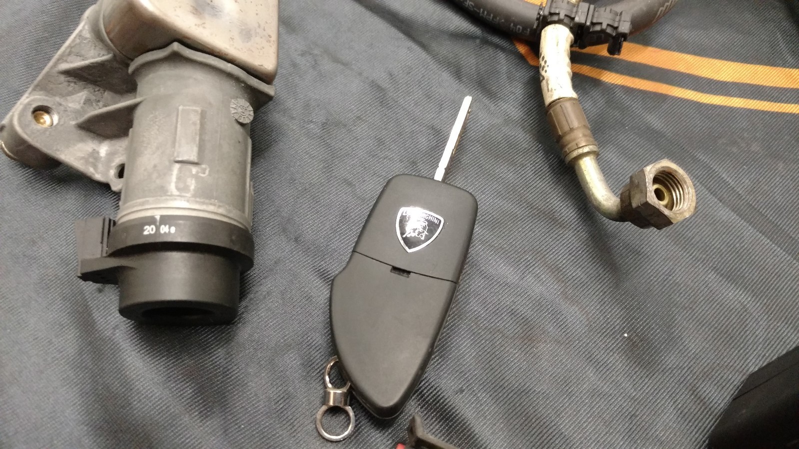 LAMBORGHINI MURCIELAGO KEY MED IGNITION ALARM UNIT ASSEMBLY OEM TO START DRIVE 