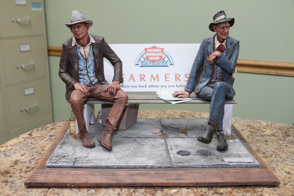 RARE Michael Garman Farmers Insurance Sculpture Figurine | eBay