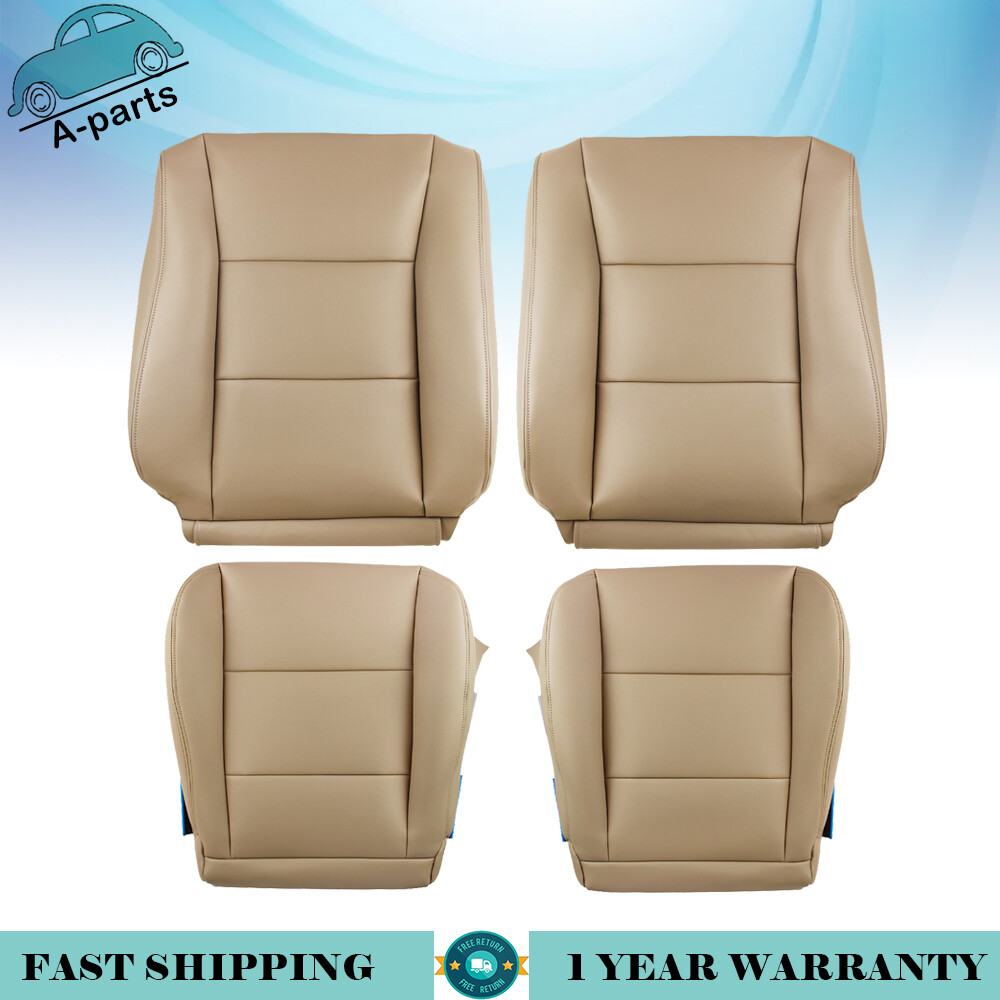 Leather Front Driver & Passenger Covers Tan For Toyota Land