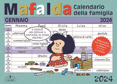 Mafalda. Calendario della famiglia 2024 - Quino