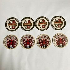 Set of 8 SURLY BREWING COMPANY Beer Coasters Octopus Minnesota MN