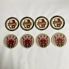 Set of 8 SURLY BREWING COMPANY Beer Coasters Octopus Minnesota MN