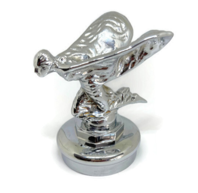 Kneeling Rolls Royce Car MASCOT on BASE solid brass Flying Lady
