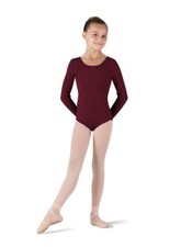 Capezio 9914C Girl's Size Large 12-14 Burgundy Long Sleeve Leotard