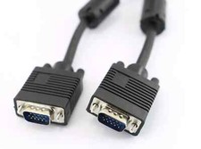 VGA Monitor Cable Male to Male Connection 15 Pin Blue Connect Laptop PC to TV