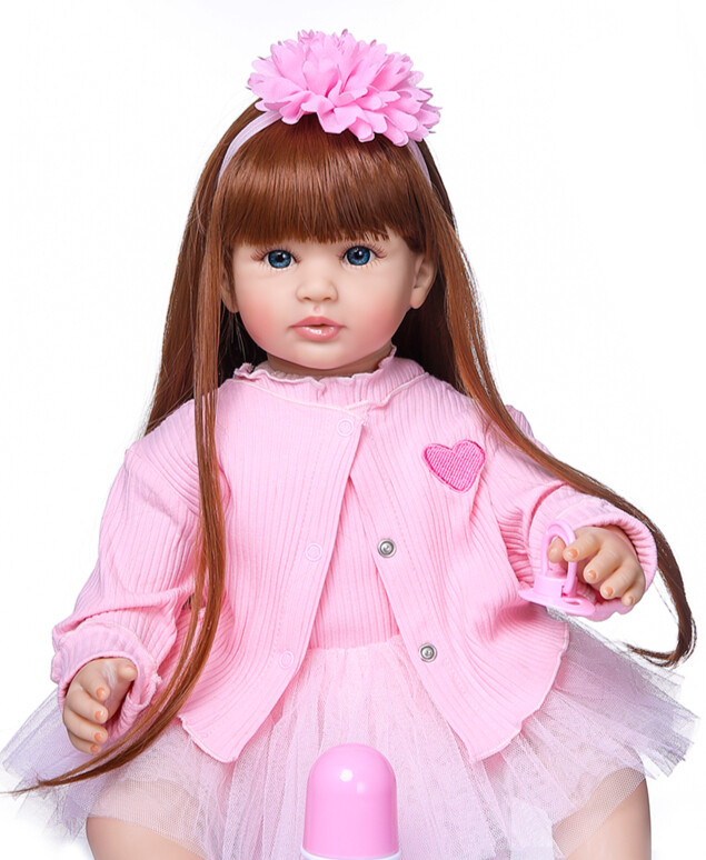 Toddler 24" Pretty Girl Real Life Baby Doll Weighted Baby Do
