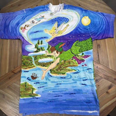 Disney By JouJou Peter Pan Tinker Bell Sequin Embellished Shirt Women s Size XL