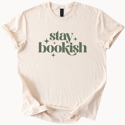Stay Bookish Graphic Tee Reading Shirt Book Lover Gift Cute Bookish Top