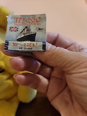 Vintage Titanic Captain Smith Plush Teddy Bear by Dart, Limited Edition