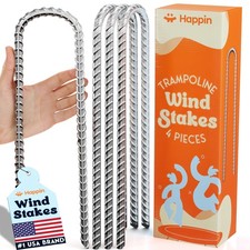   12 Inch Heavy Duty Ground Anchors, Garden Stakes U Hook, Tent Stakes Heavy ...