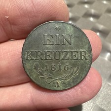 Moneta AUSTRIA Franz II (1732-1835) 1 Kreuzer 1816 A