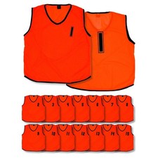 (Pack de 15) Baberos de Entrenamiento Malla Numerada 1 - 15 (Bebés, Niños) Infantes Fluo Ora