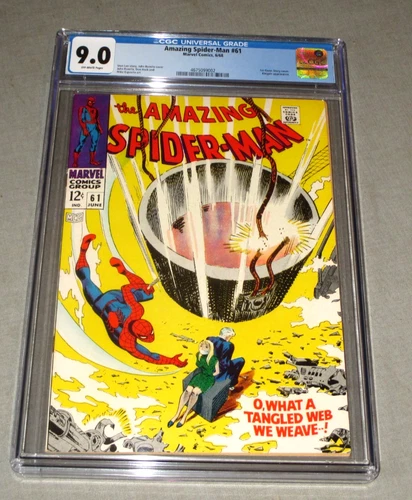 1968-MARVEL COMICS SPIDER-MAN # 61-1ST GWEN STACY COVER-CGC 9.0 VF/NM HIGH GRADE