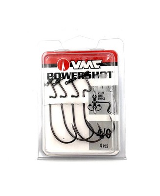 VMC Powershot Hooks - Size 4/0 4pk - TOTAL OF 2 PACKS!!