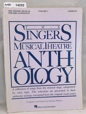 The Singers Musical Theatre Anthologie Volume 2 Soprano Walters, Richard