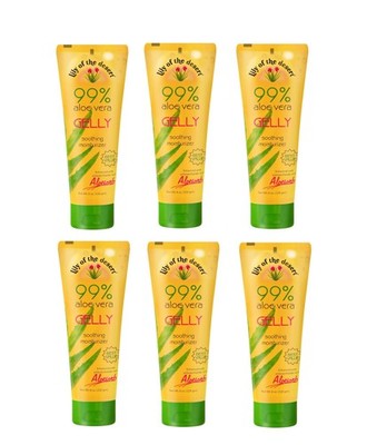 Lot of 6 - Lily of the Desert 99% Aloe Vera Gelly Soothing Moisturizer Gel 4 oz