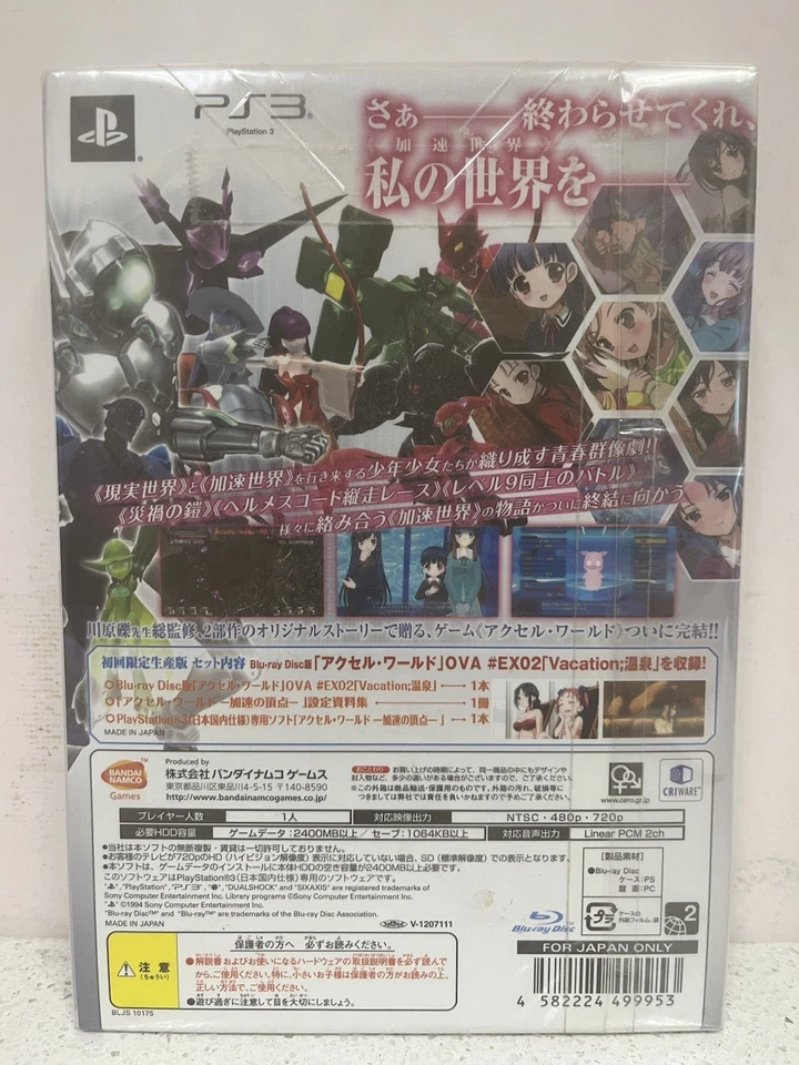 Accel World Kasoku no Choten Stage 02 Limited Edition PS3 NEW US Seller - Image 2 of 3