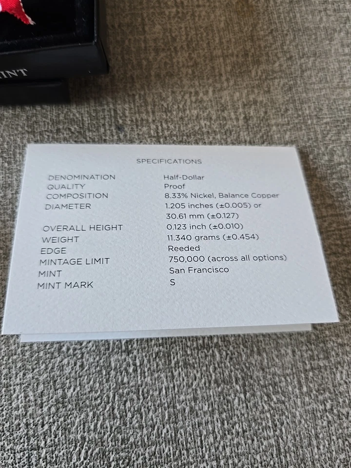 2014-S Baseball Hall of Fame Clad  Proof Commemorative Coin with COA / Box - Image 4 of 4