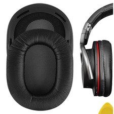 Geekria Protein Leather Ear Pads for SONY MDR-1R, MDR-1RMK2 Headphones Black 