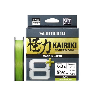 SHIMANO Kairiki 8+ / 10,58lbs, Geflochtene Angelschnur, Mantis Green