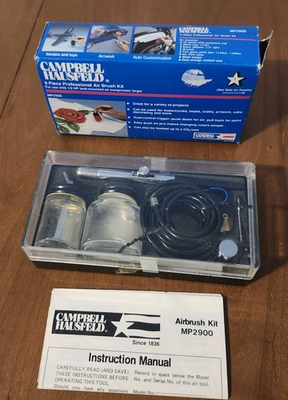 #ad CAMPBELL HAUSFELD Air Brush Kit Paint Gun 9 Pieces NEW MP2900 $35.00