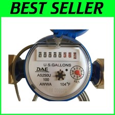 1" Water Meter with Pulse Output - Gallon Measuring