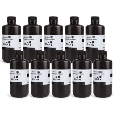 ELEGOO UV Resin 405nm Standard V2 Harz für 3D Drucker,Schwarz 10KG,Hohe Präzisio