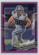 2023 Panini Clearly Donruss Rated Rookie Purple 139/199 Luke Schoonmaker #73 5i2