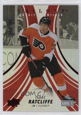 2022-23 Trilogy Premieres Red 5/299 Level 1 Isaac Ratcliffe #129 Rookie RC 00jz