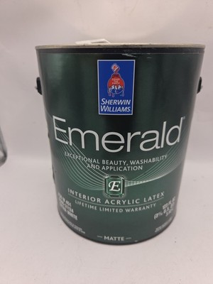 1 Gallon Sherwin Williams Emerald Interior Matte Color 7568 Neutral Ground
