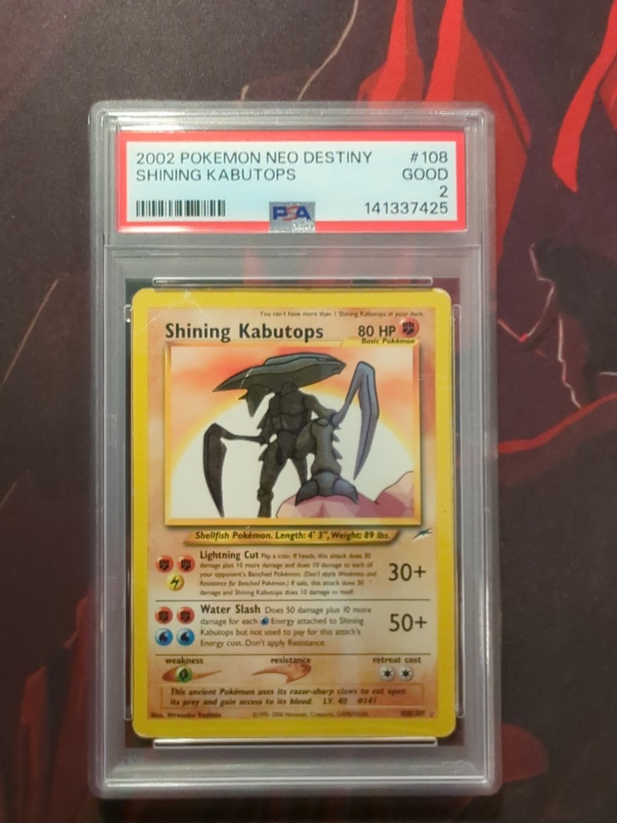 ひかるカブトプス PSA9 英語版 Shining Kabutops #108 Shining Kabutops 108/105 (PSA 4) – Afkstore.cl