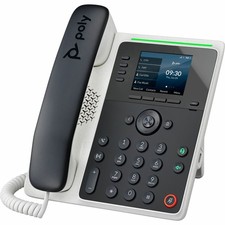 Poly Edge E220 IP Phone - Corded - Corded - Bluetooth - Desktop, Wall Mountable