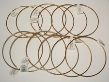 Lot 12 Brass 6  Round Rings for DIY Crafts: Macrame, Dream Catchers, Wreaths  