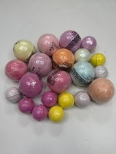 Body  Earth Lot of 21 Assorted Sizes of Fizzie Multi-Colored Bath Bombs