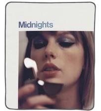 Taylor Swift Official Midnights Blanket Fleece Oversized NOS