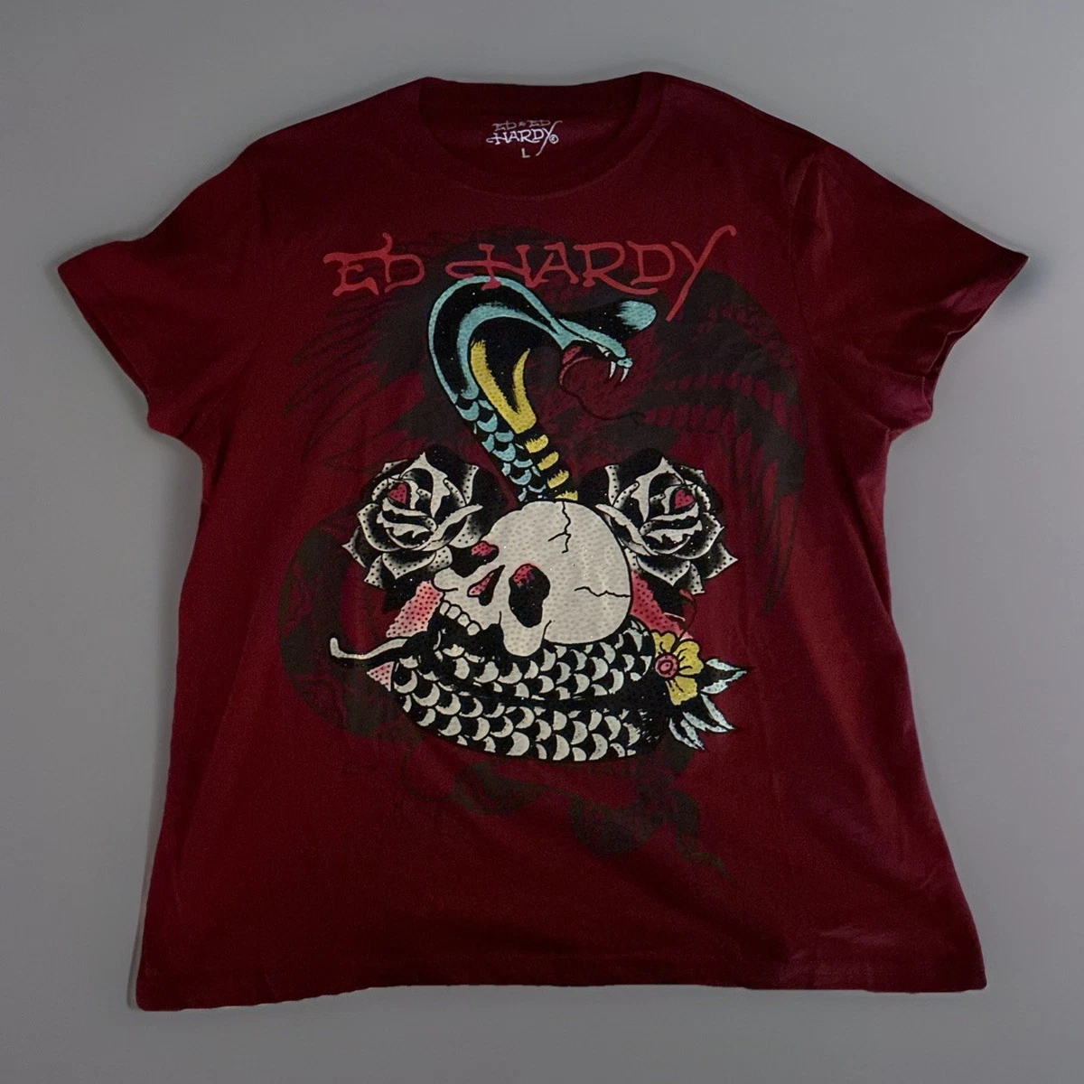エドハーディ　タトゥー USA スカル　十字架　ドクロ　ビンテージ　アメリカ Ed Hardy Tattoo T-Shirts for Men for sale | eBay
