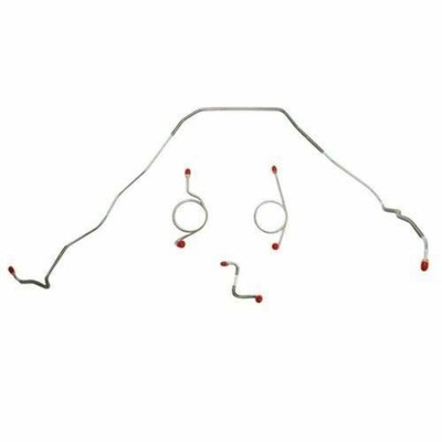 Front Brake Line Kit Fits Chevrolet Impala 1967-68 w/Power Drum Brake-BKT6702SS
