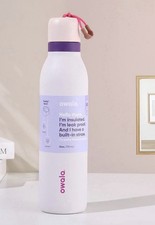 Owala 24oz Car Mug with Straw Light Pink Purple Insulated Travel Mug Bottle UK